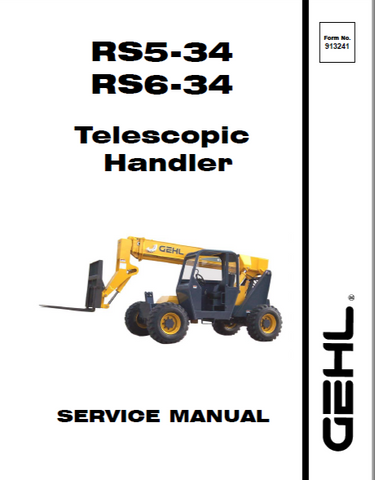 RS5-34, RS6-34 - Gehl Telescopic Handlers Service Repair Manual PDF Download