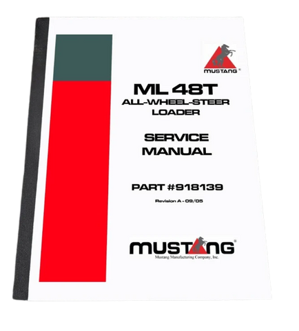 This Mustang All Wheel Steer Loader Service Repair Manual (918139) is your complete guide to service and repair for your machine. With detailed instructions, diagrams, and step-by-step instructions, you'll be able to troubleshoot and fix any issue with ease. This manual is delivered in a convenient book form.