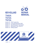 New Holland TN60A, TN70A, TN75A Tractors Service Repair Manual 87047548, 87047547, 87047549
