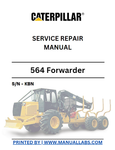 Caterpillar 564 Forwarder Service Repair Manual S/N KBN - PDF File