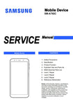 Unlock the full potential of your Samsung Galaxy A7 (SM-A750C) with our comprehensive PDF service manual. This essential guide provides detailed instructions, schematics, and troubleshooting tips, ensuring you can easily navigate repairs and maintenance. Whether you're a tech enthusiast or a professional technician, this manual is your go-to resource for keeping your device in top condition. Download now and empower yourself with the knowledge to enhance your smartphone experience.