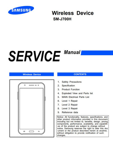 Unlock the full potential of your Samsung Galaxy J7 (SM-J700H) with our comprehensive PDF Service Manual. This essential guide provides detailed schematics, troubleshooting tips, and repair instructions, making it an invaluable resource for technicians and DIY enthusiasts alike. With easy navigation and clear illustrations, you can confidently tackle repairs and maintenance, ensuring your device runs smoothly for years to come. Don't miss out on the opportunity to enhance your technical skills and keep your