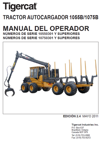 TIGERCAT 1055B FORWARDER USER MANUAL