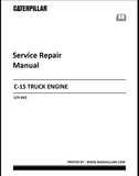 SERVICE REPAIR MANUAL - (CAT) CATERPILLAR C-15 TRUCK ENGINE SN 6NZ - PDF FILE DOWNLOAD