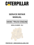 CATERPILLAR 3406C ENGINE MANUAL 5KJ