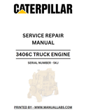 CATERPILLAR 3406C ENGINE MANUAL 5KJ