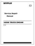 SERVICE REPAIR MANUAL - (CAT) CATERPILLAR 3406B TRUCK ENGINE SN: 7FB