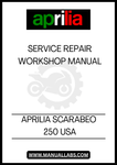 DISCOVER THE ULTIMATE RESOURCE FOR MAINTAINING YOUR APRILIA SCARABEO 250 WITH OUR COMPREHENSIVE SERVICE & REPAIR MANUAL, AVAILABLE IN A CONVENIENT PDF FORMAT. THIS MANUAL IS DESIGNED SPECIFICALLY FOR THE USA MODEL, ENSURING YOU HAVE THE MOST RELEVANT INFORMATION AT YOUR FINGERTIPS. 