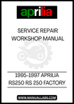 UNLOCK THE FULL POTENTIAL OF YOUR 1995-1997 APRILIA RS250 WITH OUR COMPREHENSIVE FACTORY SERVICE REPAIR MANUAL IN PDF FORMAT. THIS ESSENTIAL GUIDE IS DESIGNED SPECIFICALLY FOR YOUR MODEL, PROVIDING DETAILED INSTRUCTIONS AND INSIGHTS TO KEEP YOUR MOTORCYCLE RUNNING SMOOTHLY AND EFFICIENTLY.