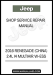 2016 JEEP RENEGADE (CHINA) 2.4L I4 MULTIAIR W-ESS SHOP UNLOCK THE FULL POTENTIAL OF YOUR 2016 JEEP RENEGADE WITH OUR COMPREHENSIVE SHOP SERVICE REPAIR MANUAL. DESIGNED SPECIFICALLY FOR THE CHINA MODEL FEATURING THE ROBUST 2.4L I4 MULTIAIR ENGINE WITH ESS, THIS MANUAL IS AN ESSENTIAL TOOL FOR BOTH DIY ENTHUSIASTS AND PROFESSIONAL MECHANICS ALIKE.&nbsp;SERVICE REPAIR MANUAL - PDF