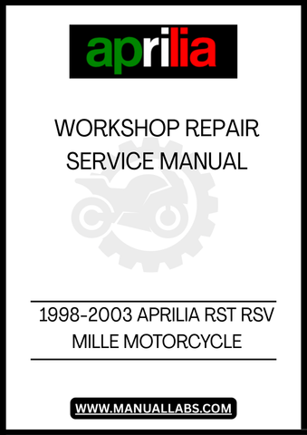 DON'T LET MINOR ISSUES TURN INTO MAJOR PROBLEMS. INVEST IN THE 1998-2003 APRILIA RST RSV MILLE MOTORCYCLE WORKSHOP REPAIR &amp; SERVICE MANUAL TODAY AND EXPERIENCE THE PEACE OF MIND THAT COMES WITH BEING WELL-INFORMED. DOWNLOAD YOUR COPY NOW AND TAKE THE FIRST STEP TOWARDS MASTERING YOUR MOTORCYCLE MAINTENANCE!