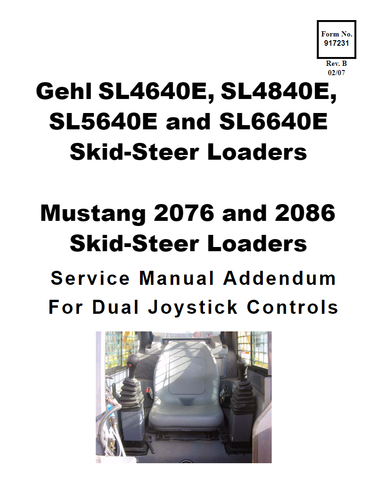 SL4640, SL4840, SL5640 and SL6640 - Gehl Skid-Steer Loaders Service Repair Manual