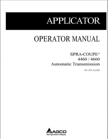 Discover the SPRA COUPE EU 4460 and 4660 Sprayer Automatic Transmission Operator Manual (PDF File) – your essential guide for optimal performance and maintenance. This comprehensive manual is designed to help operators navigate the features and functionalities of these advanced sprayers, ensuring you get the most out of your equipment.