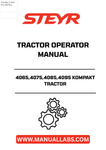 Enhance your operational efficiency with the STEYR 4065, 4075, 4085, and 4095 Kompakt Tractor Operator Manual (Part No. 47374374). This comprehensive guide is designed to provide you with essential information and insights to maximize the performance of your tractor.