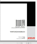 Unlock the full potential of your STEYR Compact Tractor with the comprehensive Workshop Manual (47803880) designed specifically for models 4075, 4085, 4095, 4105, and 4115. This PDF file is an essential resource for both seasoned mechanics and DIY enthusiasts, providing detailed insights into maintenance, troubleshooting, and repair procedures.