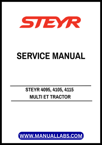 Unlock the full potential of your STEYR 4095, 4105, and 4115 MULTI ET tractors with the comprehensive service manual (part number 47735507). This PDF file is an essential resource for both seasoned mechanics and DIY enthusiasts, providing detailed insights into maintenance, troubleshooting, and repair procedures tailored specifically for your tractor model.