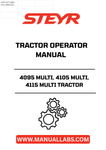 Discover the essential STEYR 4095 MULTI, 4105 MULTI, and 4115 MULTI Tractor Operator Manual (Part No. 48005899), designed to enhance your operational efficiency and ensure optimal performance of your tractor. This comprehensive guide provides detailed instructions, maintenance tips, and troubleshooting advice tailored specifically for these models, making it an indispensable resource for both novice and experienced operators.