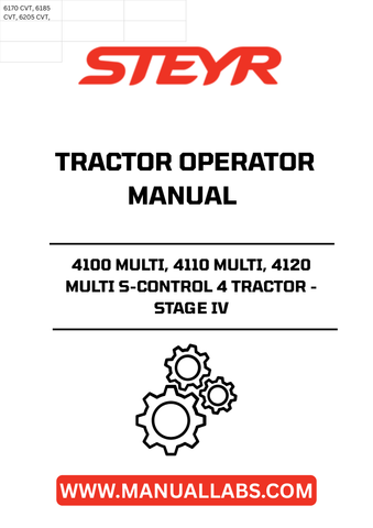 Discover the essential guide for your STEYR 4100 MULTI, 4110 MULTI, and 4120 MULTI S-Control 4 tractors with the Stage IV Tractor Operator Manual (Part Number: 51682459). This comprehensive manual is designed to enhance your operational efficiency and ensure you get the most out of your tractor's advanced features.
