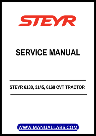 Enhance your maintenance routine with the STEYR 6130, 3145, 6160 CVT Tractor Service Manual (PDF File). This comprehensive guide is designed to provide you with all the essential information needed to keep your tractor running smoothly and efficiently. With detailed diagrams and step-by-step instructions, you can tackle repairs and servicing with confidence.