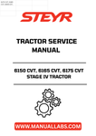 Enhance your maintenance routine with the STEYR 6150 CVT, 6165 CVT, and 6175 CVT Stage IV Tractor Service Manual (Part No. 47950256). This comprehensive guide is designed to provide you with all the essential information needed to keep your tractor running smoothly and efficiently.