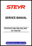 Unlock the full potential of your STEYR 6170, 6185, 6205, 6215, and 6230 CVT tractors with our comprehensive Service Manual (47524313). This PDF file is an essential resource for both seasoned professionals and DIY enthusiasts, providing detailed insights into maintenance, troubleshooting, and repair procedures tailored specifically for your tractor model.