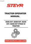 Discover the essential STEYR 6185 CVT, 6200 CVT, 6220 CVT, and 6240 CVT Stage IV Tractor Operator Manual (Part No. 51519067). This comprehensive guide is designed to enhance your understanding and operation of these advanced tractors, ensuring you get the most out of your investment.
