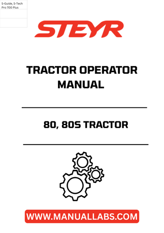 Discover the essential STEYR 80 and 80S Tractor Operator Manual - 1060DEH, your go-to resource for maximizing the performance and longevity of your tractor. This comprehensive manual provides detailed instructions, ensuring you operate your machine safely and efficiently.