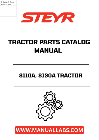Enhance your maintenance and repair capabilities with the STEYR 8110A, 8130A Tractor Parts Catalog Manual (1TS286-90). This comprehensive manual is an essential resource for anyone looking to keep their STEYR tractors in optimal condition. With detailed diagrams and part numbers, you can easily identify and order the exact components you need.