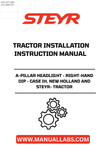 Introducing the STEYR A-Pillar Headlight, designed specifically for right-hand dip applications in CASE IH, NEW HOLLAND, and STEYR tractors. This high-quality headlight ensures optimal visibility and safety during your nighttime operations, making it an essential upgrade for your agricultural machinery.