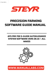 Elevate your farming efficiency with the STEYR AFS PRO 700 S-Guide Autoguidance System Software, version 28.10. This cutting-edge precision farming software is designed to streamline your agricultural operations, ensuring optimal performance across all makes of equipment. With its user-friendly interface and advanced features, you can easily navigate and manage your farming tasks with precision.