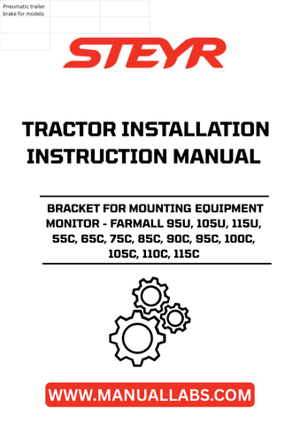 Introducing the STEYR Bracket for Mounting Equipment Monitor, designed specifically for a range of STEYR tractor models including the Farmall 95U, 105U, 115U, and more. This robust bracket ensures a secure and stable installation of your equipment monitor, enhancing your operational efficiency on the farm.