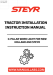 Enhance your tractor's functionality with the STEYR C-Pillar Work Light, specifically designed for New Holland and STEYR tractors. This high-quality work light provides superior illumination, ensuring you can work efficiently in low-light conditions. Its robust construction guarantees durability, making it an essential addition to your agricultural equipment.