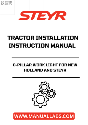 Enhance your tractor's functionality with the STEYR C-Pillar Work Light, specifically designed for New Holland and STEYR tractors. This high-quality work light provides superior illumination, ensuring you can work efficiently in low-light conditions. Its robust construction guarantees durability, making it an essential addition to your agricultural equipment.