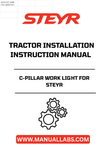 Illuminate your workspace with the STEYR C-Pillar Work Light, designed specifically for STEYR installations. This high-quality work light provides optimal brightness and visibility, ensuring you can tackle any task with confidence, even in low-light conditions. Its durable construction guarantees longevity, making it a reliable addition to your equipment.