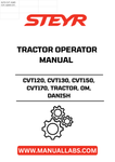 Enhance your operational efficiency with the STEYR CVT Series Tractor Operator Manual, specifically designed for models CVT120, CVT130, CVT150, and CVT170. This comprehensive guide provides essential insights into the features and functionalities of your tractor, ensuring you maximize its performance on the field.