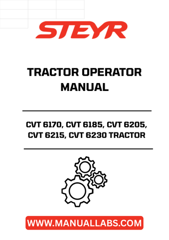 Enhance your operational efficiency with the STEYR CVT 6170, CVT 6185, CVT 6205, CVT 6215, CVT 6230 Tractor Operator Manual. This comprehensive guide is designed to provide you with essential information and insights to maximize the performance of your tractor.