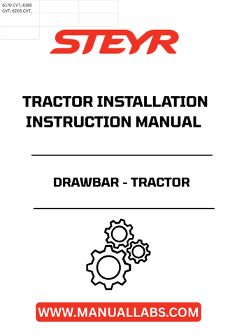 Enhance your tractor's functionality with the STEYR Drawbar Installation Instructions Manual (Part No. 48041264). This comprehensive guide provides step-by-step instructions to ensure a seamless installation process, allowing you to maximize your tractor's performance and versatility.