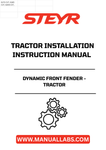 Introducing the STEYR Dynamic Front Fender, designed specifically for your tractor to enhance both functionality and aesthetics. This high-quality fender not only protects your vehicle from debris and mud but also adds a sleek, professional look to your equipment. Crafted with durability in mind, it ensures long-lasting performance even in the toughest conditions.