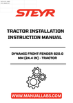 Enhance your tractor's performance and aesthetics with the STEYR Dynamic Front Fender, measuring 620.0 mm (24.4 in). Designed specifically for STEYR tractors, this front fender not only provides essential protection but also adds a sleek, professional look to your equipment.