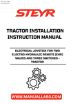 Upgrade your tractor's functionality with the STEYR Electrical Joystick, designed specifically for seamless control of two electro-hydraulic remote (EHR) valves. This joystick offers precision and ease of use, allowing you to manage your tractor's hydraulic systems with confidence and efficiency.
