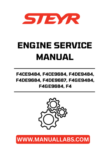 Unlock the full potential of your STEYR engine with the comprehensive F4 Engine Service Manual (Part Number: 84328791). This essential guide covers models F4CE9484, F4CE9684, F4DE9484, F4DE9684, F4DE9687, F4GE9484, and F4GE9684, providing you with detailed instructions and insights to ensure optimal performance and longevity.