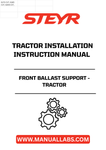 Enhance the performance of your STEYR tractor with the Front Ballast Support, designed specifically for optimal installation and stability. This essential component ensures that your tractor maintains balance and traction, allowing for improved handling and efficiency during operation.