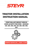 Enhance the performance of your STEYR Maxxum tractor with the robust 1000 kg (2205 lb) Front Ballast Weight. Designed specifically for models 115, 125, 135, 145, 110, 120, 130, and 150, this ballast weight ensures optimal stability and traction, allowing you to tackle even the toughest tasks with confidence.