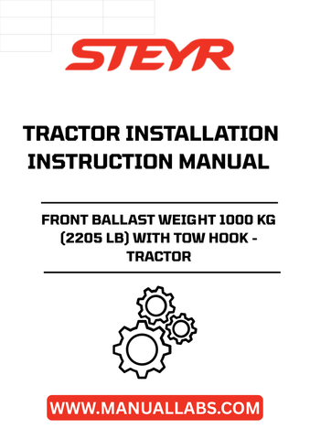 Enhance your tractor's performance with the STEYR Front Ballast Weight, weighing in at a robust 1000 kg (2205 lb). Designed specifically for STEYR tractors, this ballast weight provides essential stability and improved traction, ensuring optimal handling in various agricultural tasks.