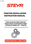 Enhance your STEYR tractor's functionality with the STEYR Front Coupler (Two) designed for seamless integration from the mid-mount valve to the integrated front hydraulic power lift. This essential component ensures efficient operation, allowing you to tackle a variety of tasks with ease and precision.