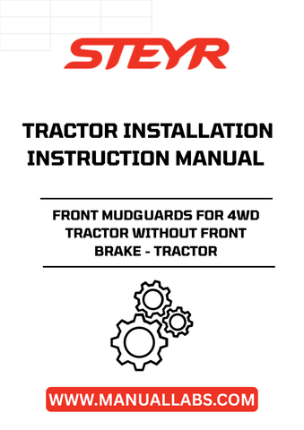 Enhance the functionality and appearance of your 4WD tractor with the STEYR Front Mudguards, specifically designed for models without front brakes. These mudguards provide essential protection against mud, debris, and water, ensuring your tractor remains in optimal condition during tough working conditions.