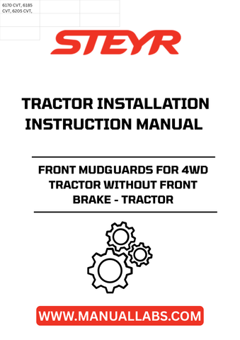 Enhance the functionality and appearance of your 4WD tractor with the STEYR Front Mudguards, specifically designed for models without front brakes. These durable mudguards provide essential protection against mud, debris, and water, ensuring your tractor remains in optimal condition during tough working conditions.