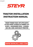 Enhance your STEYR tractor's capabilities with the Front Power Take-Off (PTO) featuring a fitted Front Hydraulic Power Lift (FHPL). Designed specifically for the LUXXUM 100-120 and 4100-4120 multi-tractor models, this robust attachment allows for seamless integration and improved functionality, making it an essential addition for any serious operator.