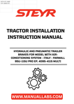 Enhance your agricultural efficiency with the STEYR Hydraulic and Pneumatic Trailer Brakes, specifically designed for models equipped with an air-conditioning system. This essential component ensures optimal braking performance for your Farmall 95U-115U Pro EP and 4095-4115 Multi tractors, providing you with the reliability you need on the field.
