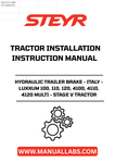 Experience enhanced safety and performance with the STEYR Hydraulic Trailer Brake, designed specifically for LUXXUM 100, 110, 120, 4100, 4110, and 4120 multi-stage V tractors. This high-quality brake system ensures reliable stopping power, making it an essential upgrade for your agricultural equipment.